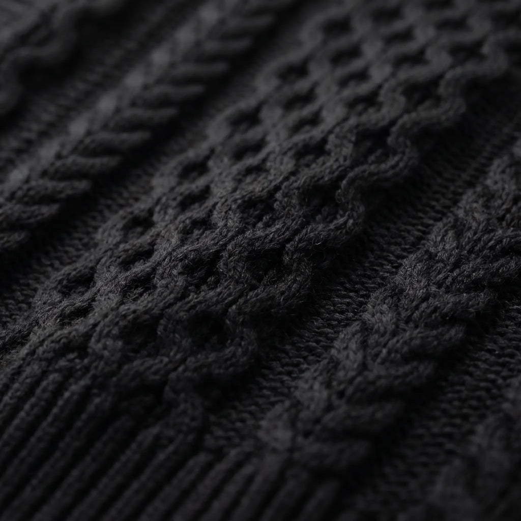 KnitVest  - Sleeveless Cable Knit Sweater Vest Transitional Layering