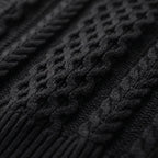 KnitVest  - Sleeveless Cable Knit Sweater Vest Transitional Layering