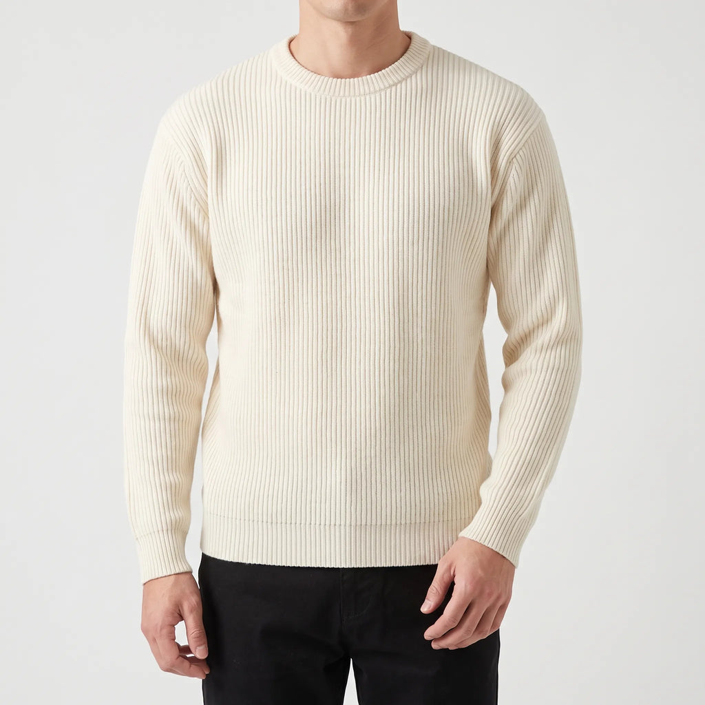 KnitVibe  - Ribbed Long Knitted Jumper Casual Dressing
