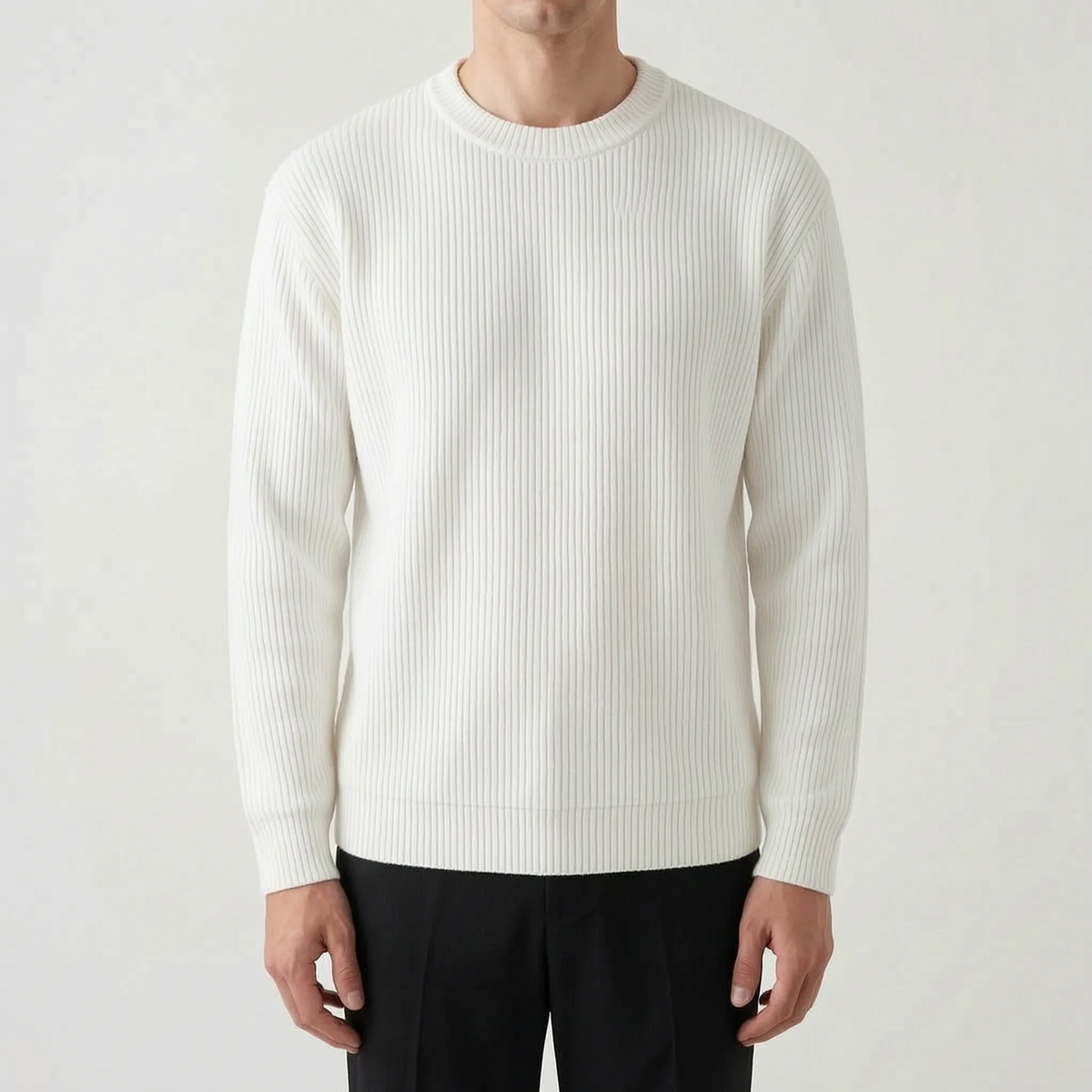 KnitVibe  - Ribbed Long Knitted Jumper Casual Dressing