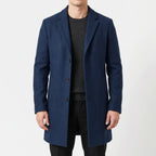 Kovalen  - Tailored Single-Breasted Long Overcoat Business Commuting