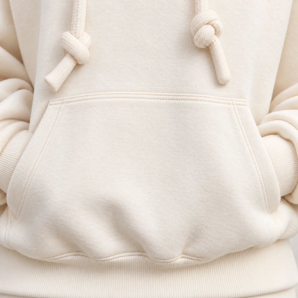 Kumo  - Oversized Fleece Hoodie Relaxing At Home
