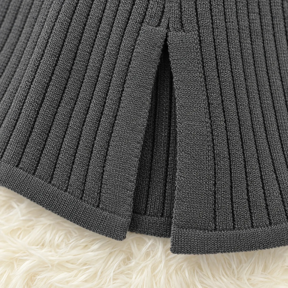 Kyma  - Colour-Block Ribbed Co-Ord Cold Weather Layering