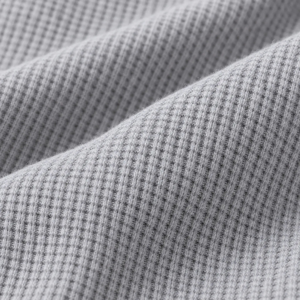 Kynith  - Waffle Knit Sweatshirt Layering On Cooler Days