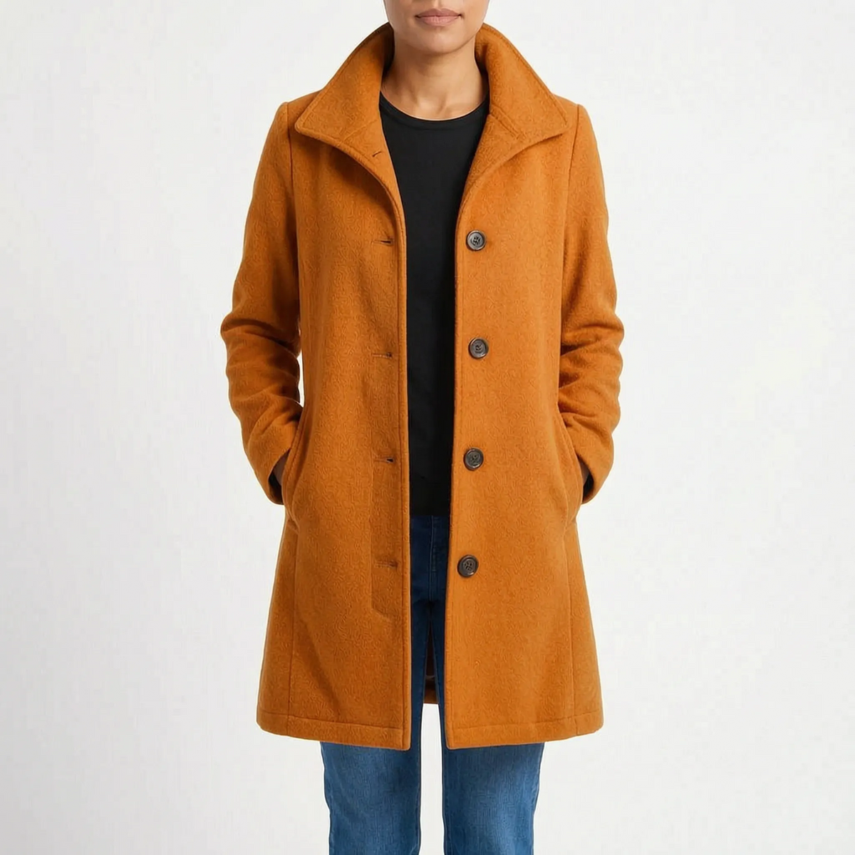 Lapello  - Tailored Lapel Collar Trench Coat Cold Weather Layering