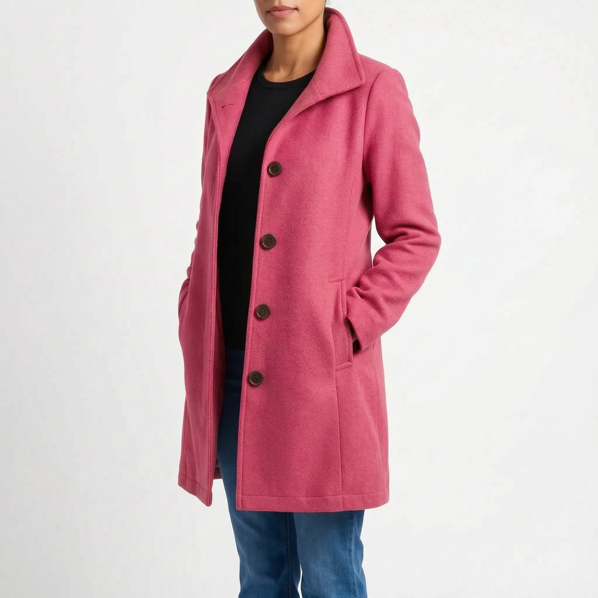 Lapello  - Tailored Lapel Collar Trench Coat Cold Weather Layering