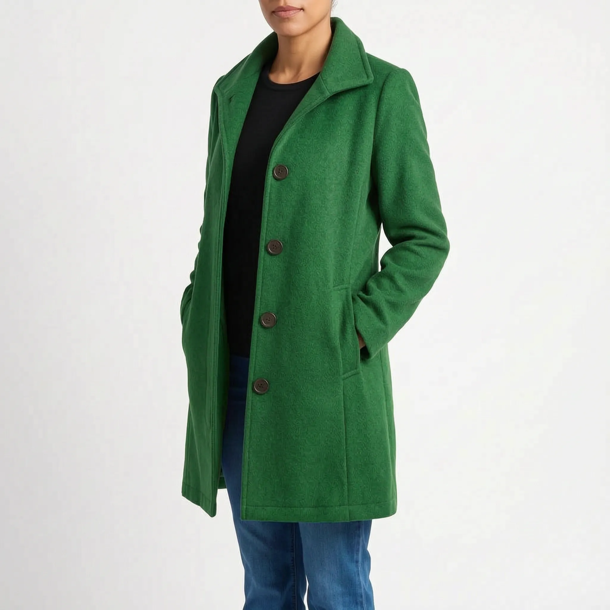 Lapello  - Tailored Lapel Collar Trench Coat Cold Weather Layering