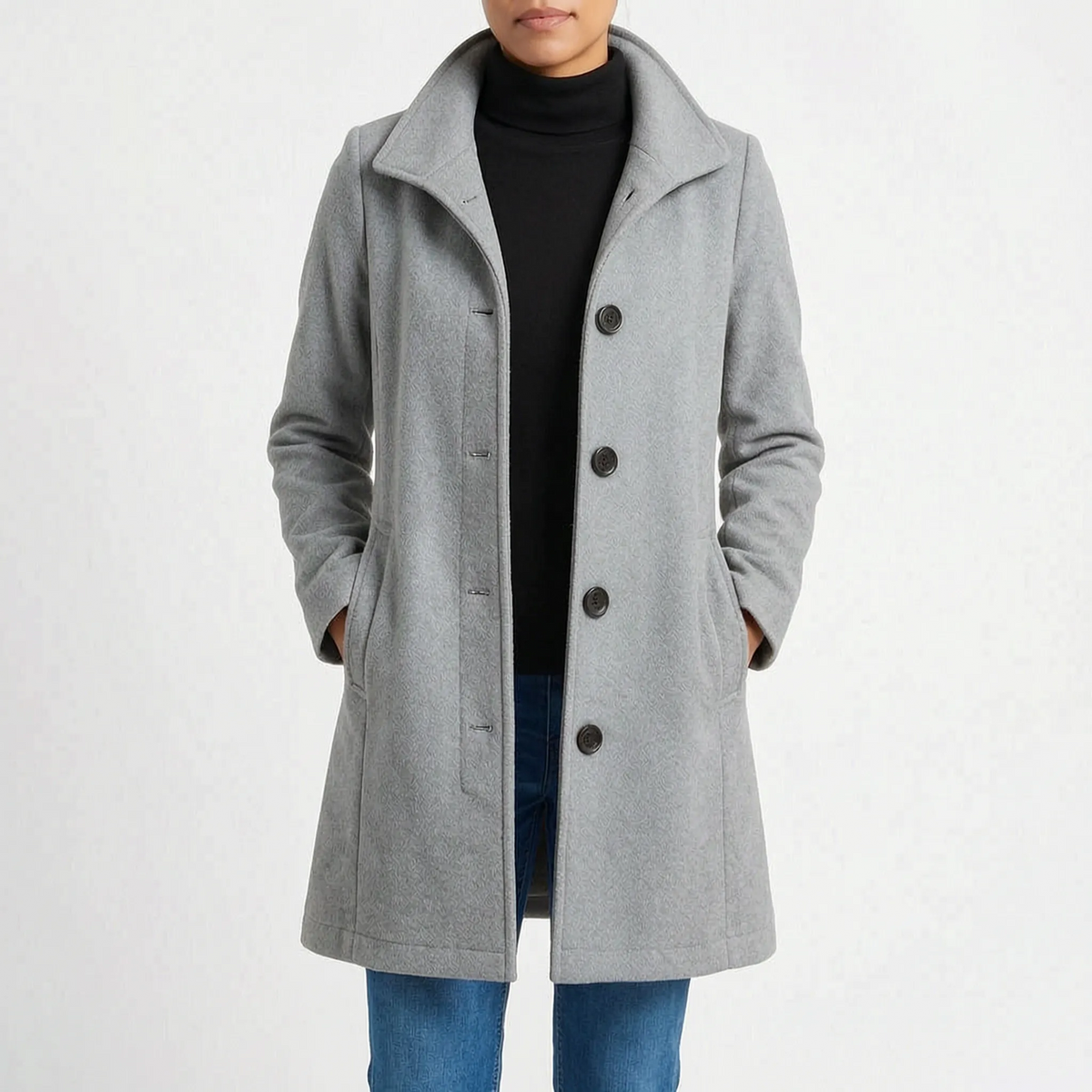 Lapello  - Tailored Lapel Collar Trench Coat Cold Weather Layering