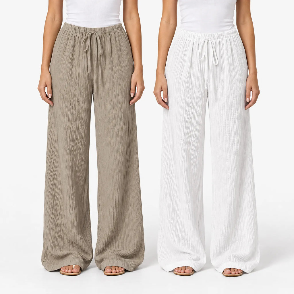 Lazeo  - Wide Leg Loungewear Set Relaxing At Home