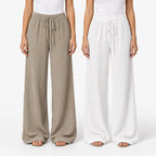 Lazeo  - Wide Leg Loungewear Set Relaxing At Home