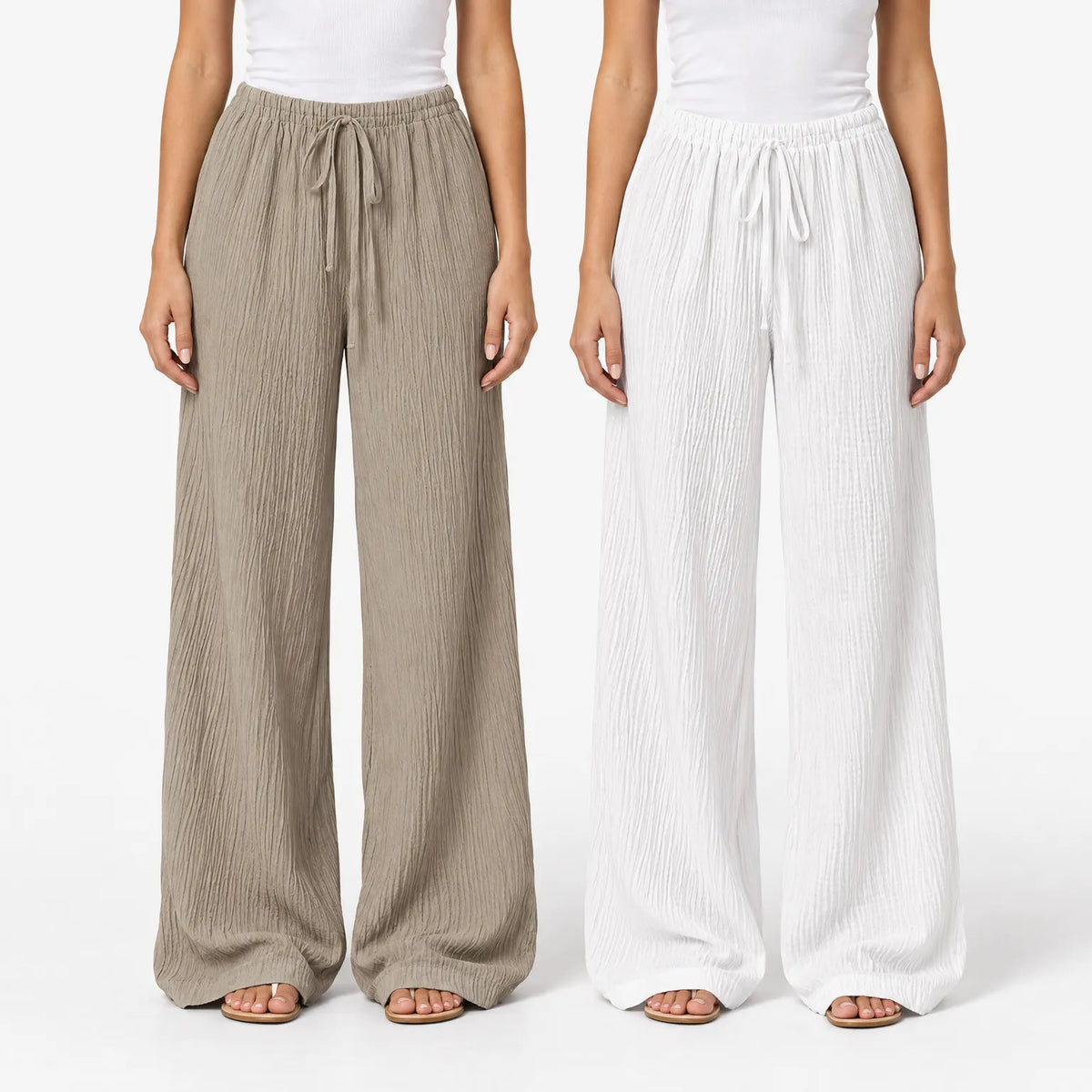 Lazeo  - Wide Leg Loungewear Set Relaxing At Home