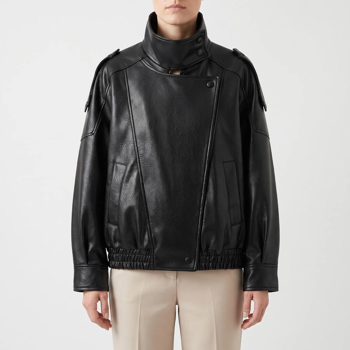 LudlowJacket  - Oversized Biker Jacket Outerwear Layering