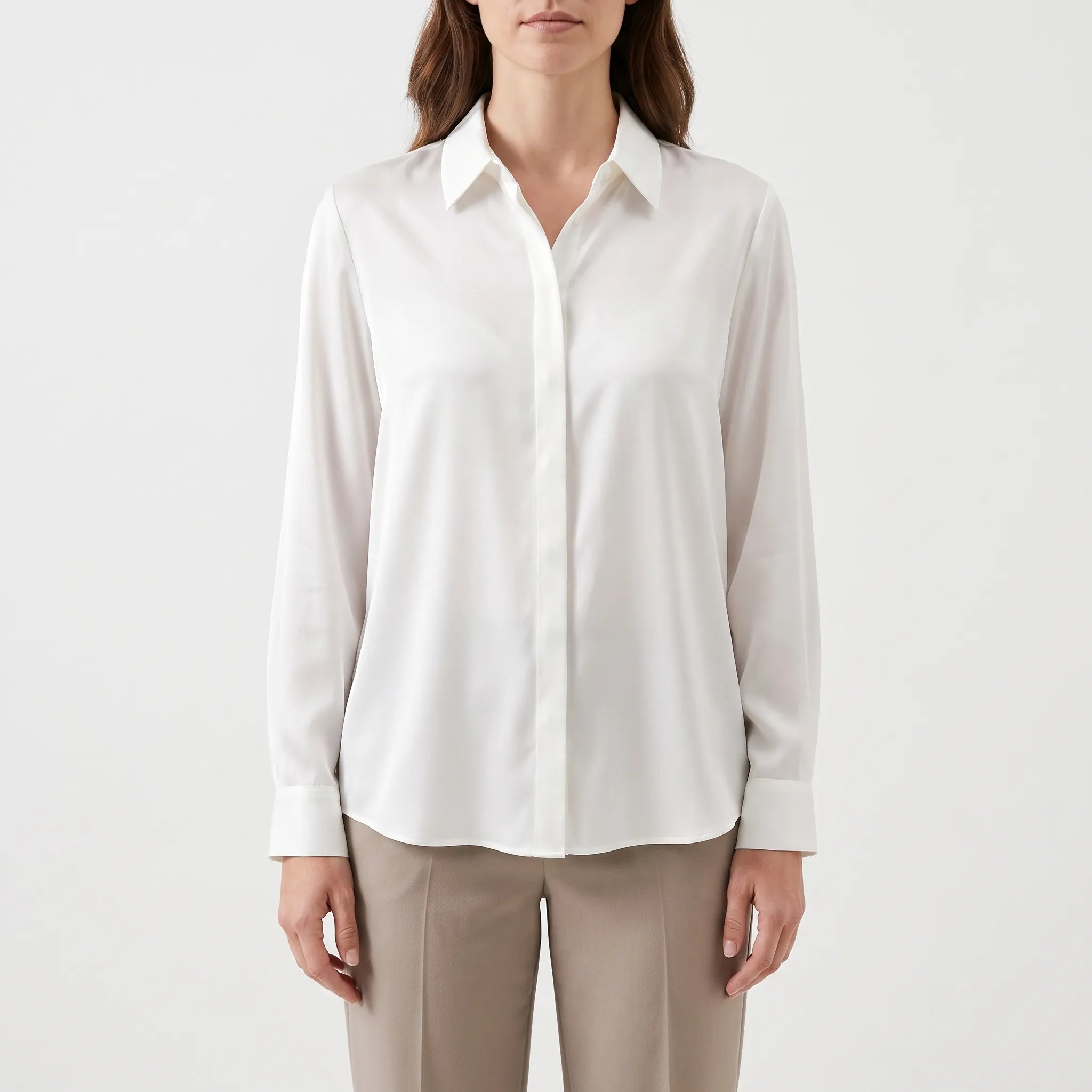 LuminaBlouse  - Womens Collared Shirt Office Wear