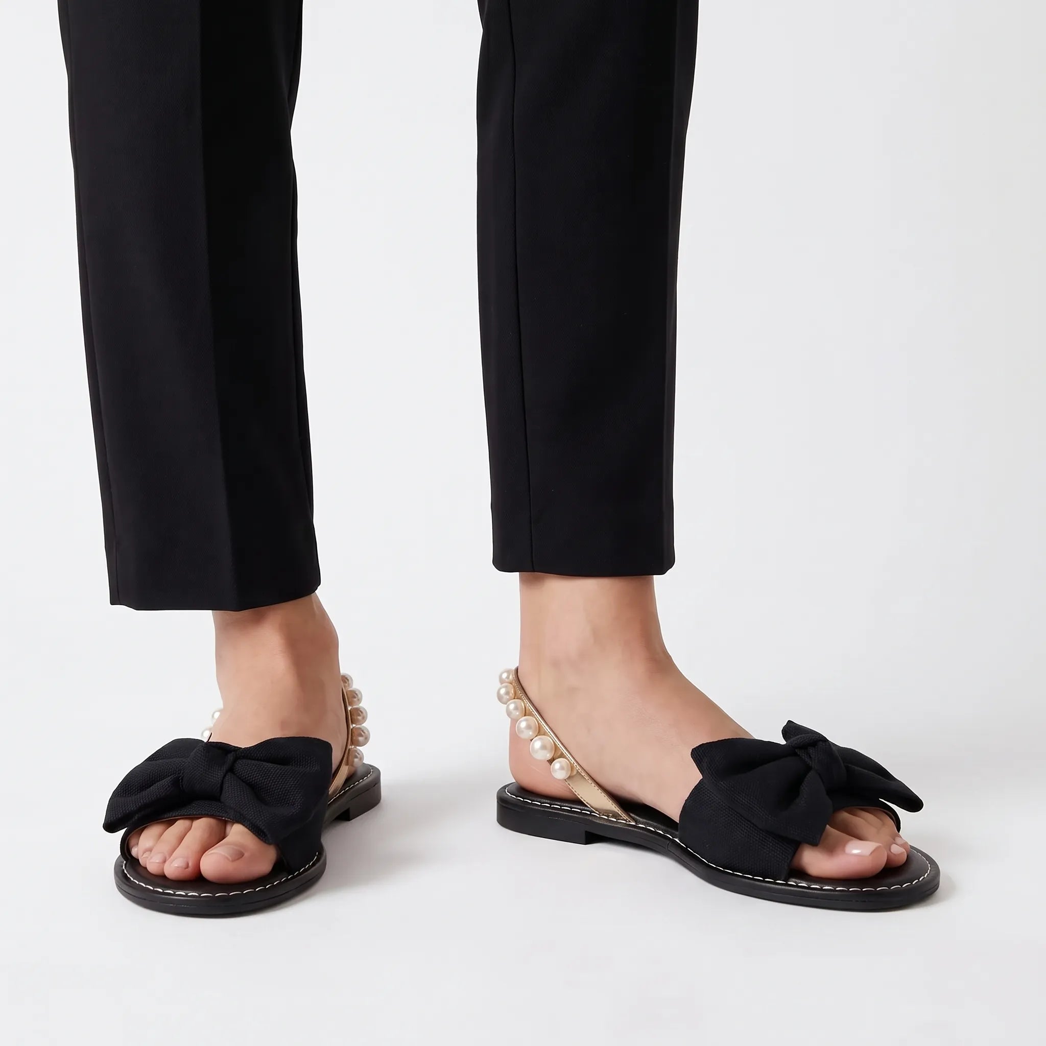 Luminera  - Open-Toe Slip-On Flat Summer Sandals Warm Weather Outings