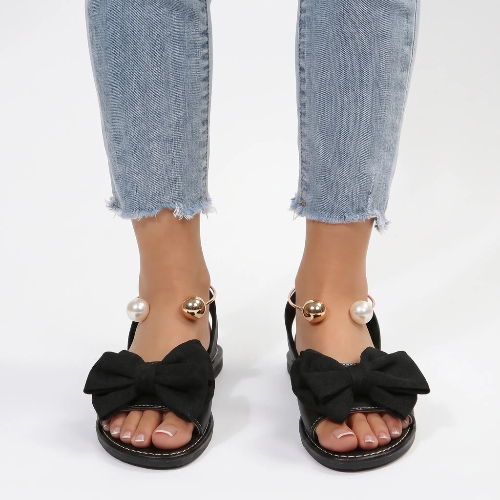 Luminera  - Open-Toe Slip-On Flat Summer Sandals Warm Weather Outings