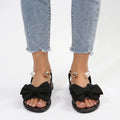 Luminera  - Open-Toe Slip-On Flat Summer Sandals Warm Weather Outings
