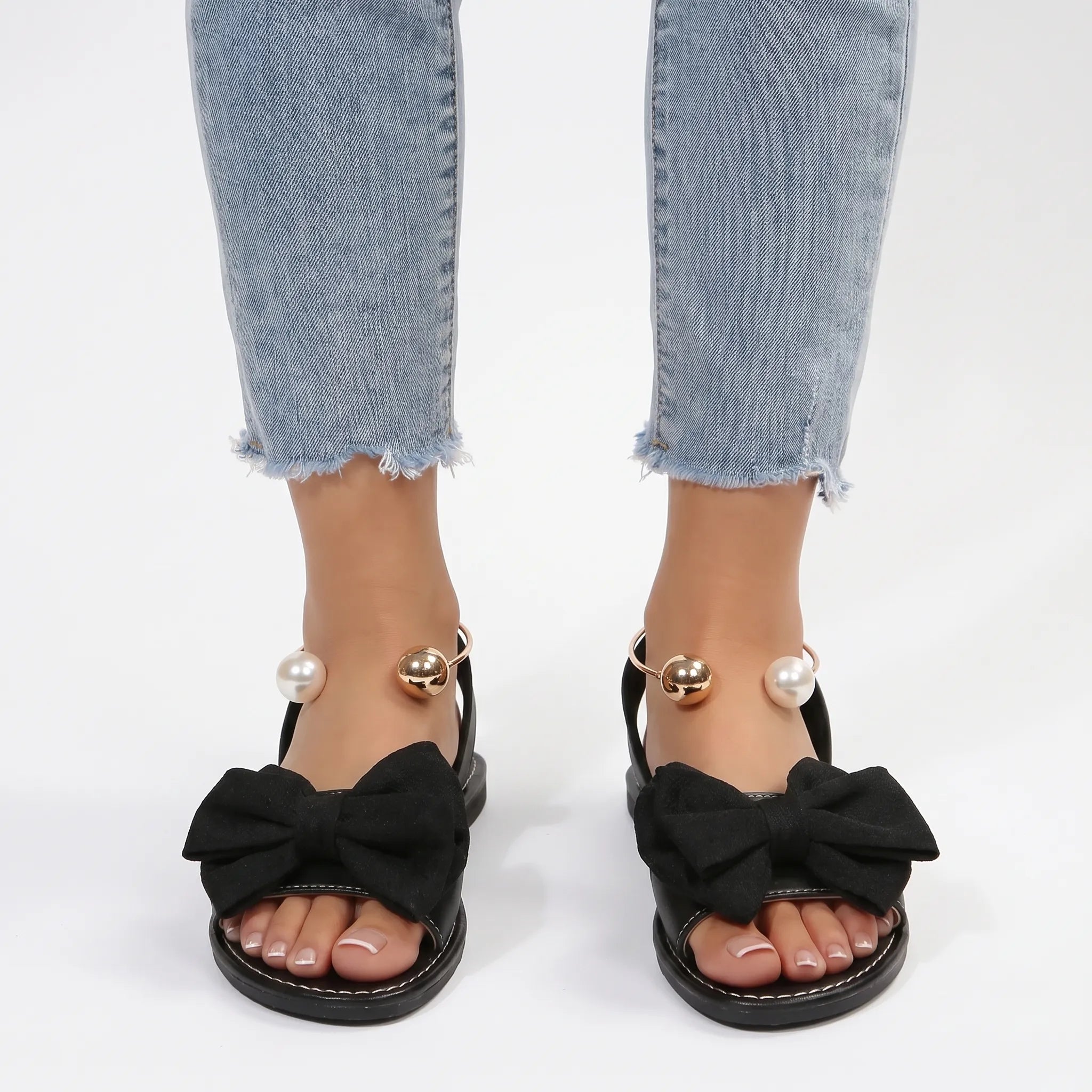 Luminera  - Open-Toe Slip-On Flat Summer Sandals Warm Weather Outings