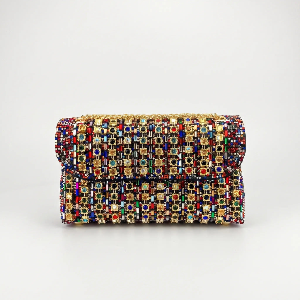 Luminia  - Embellished Structured Evening Bag Formal Evening Events