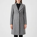 Mantellis  - Fitted Medium-Weight Long Coat Cooler Day Commuting