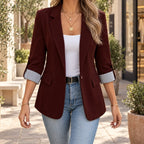Marquise  - Open Front Blazer Layering Over Tops