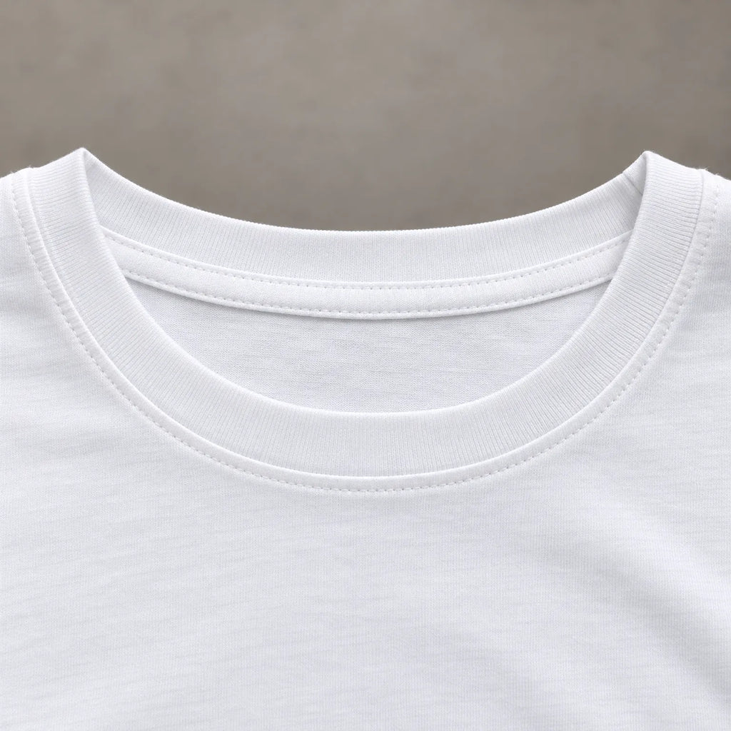 Women's plain crew neck T-shirt with 3/4 sleeves