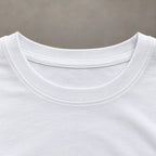 Women's plain crew neck T-shirt with 3/4 sleeves