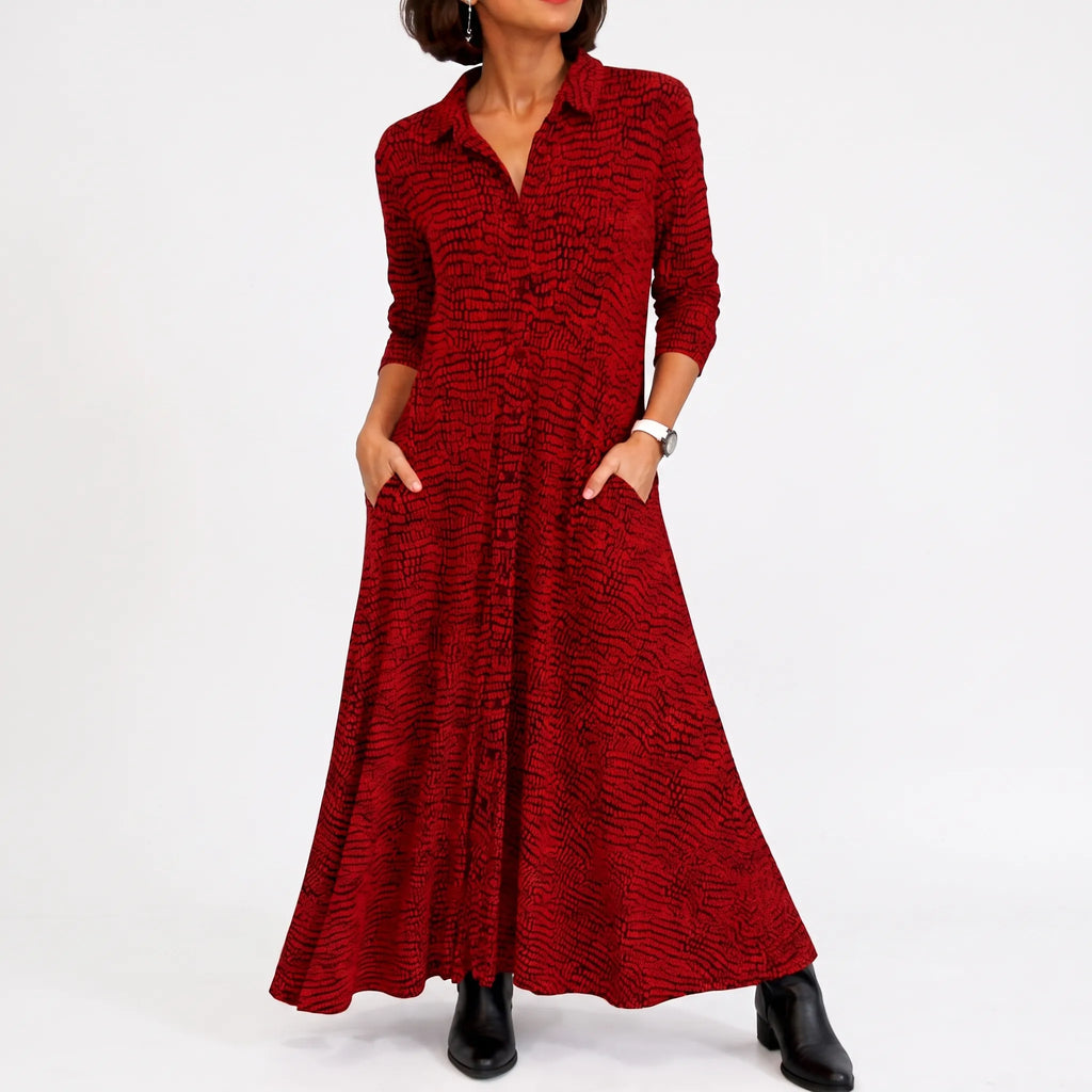 Modesta  - Relaxed Fit Midi Dress Office Wear