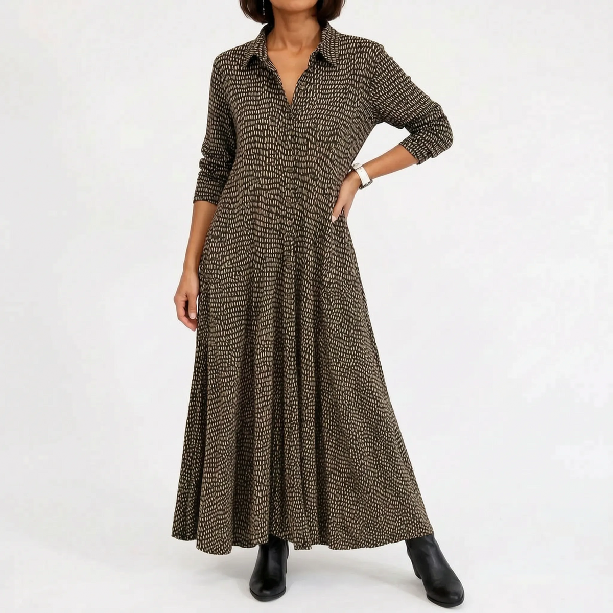 Modesta  - Relaxed Fit Midi Dress Office Wear