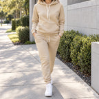 Monyth  - Two-Piece Hooded Tracksuit Set Relaxing At Home