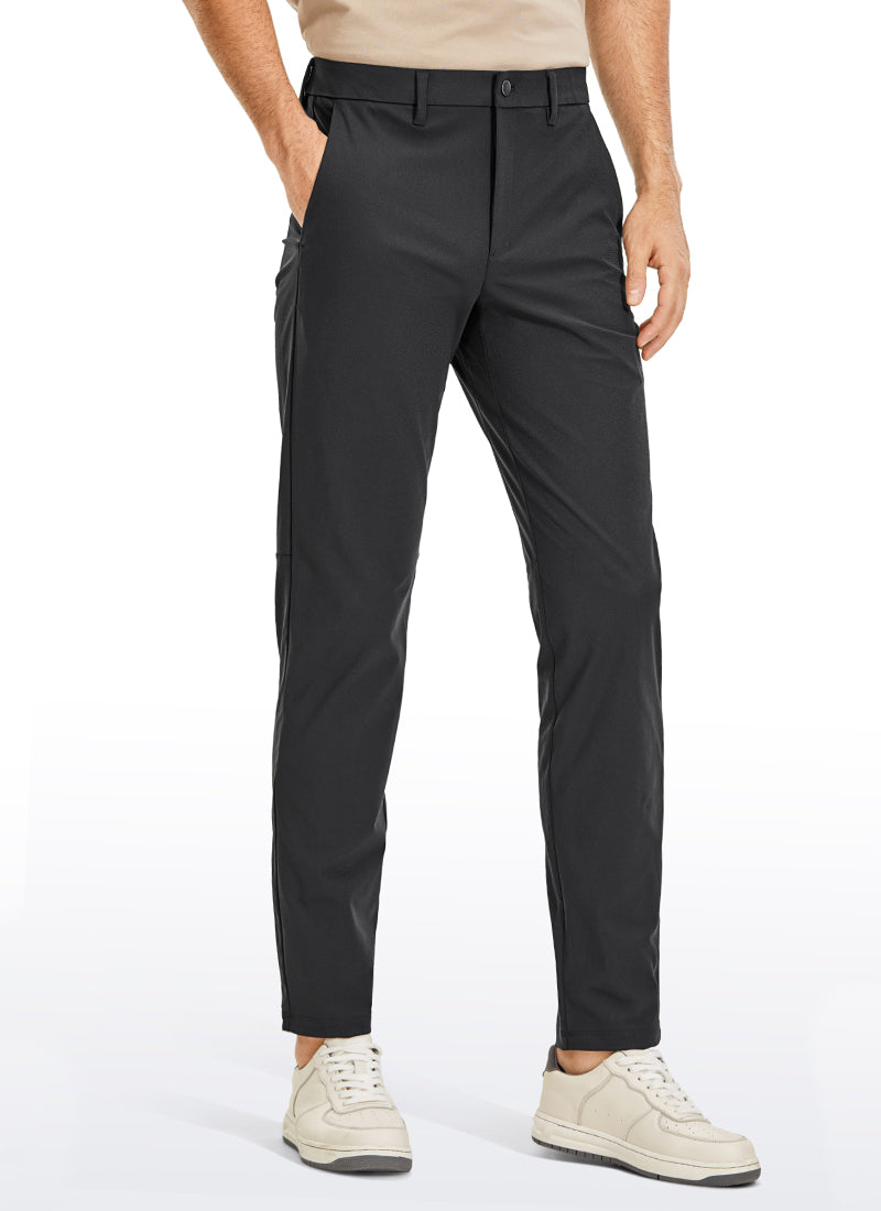 Men's straight leg golf trousers with belt loops, button fastening and front pockets