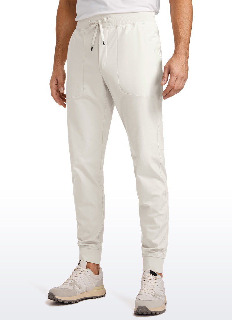 Men's slim-fit golf jogger trousers with drawstring waist, pockets and cuffed hems