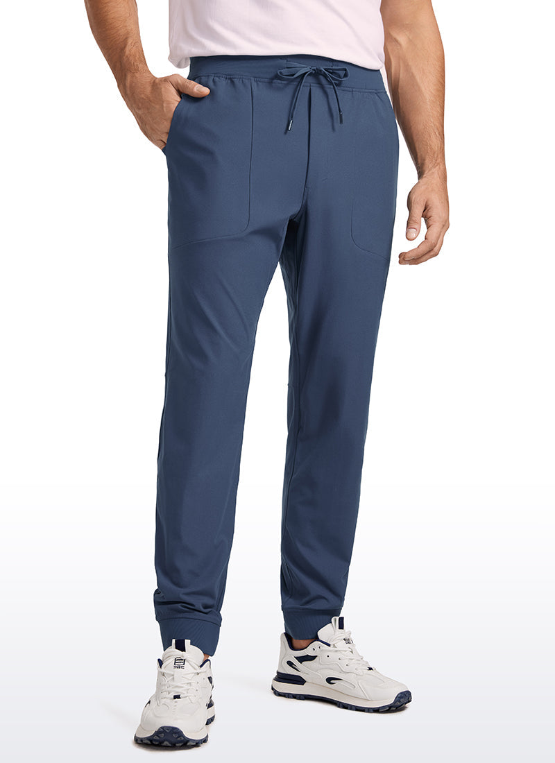 Men's slim-fit golf jogger trousers with drawstring waist, pockets and cuffed hems