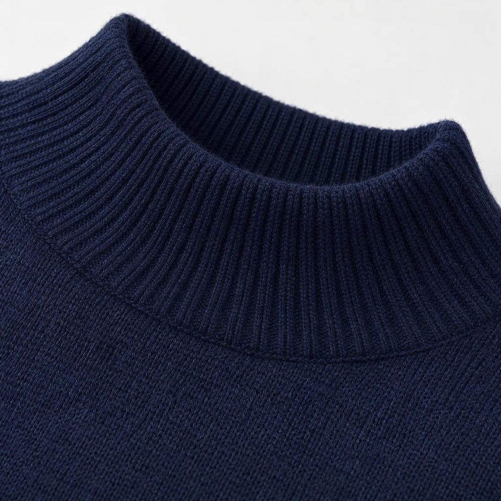 Navilla  - Elegant Mock Neck Pullover Layering For Colder Days
