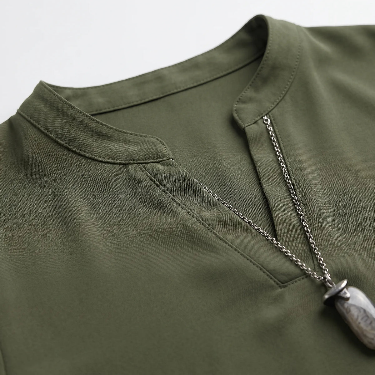 Notchella  - V-Notch Short Sleeve Top Warm-Weather Dressing
