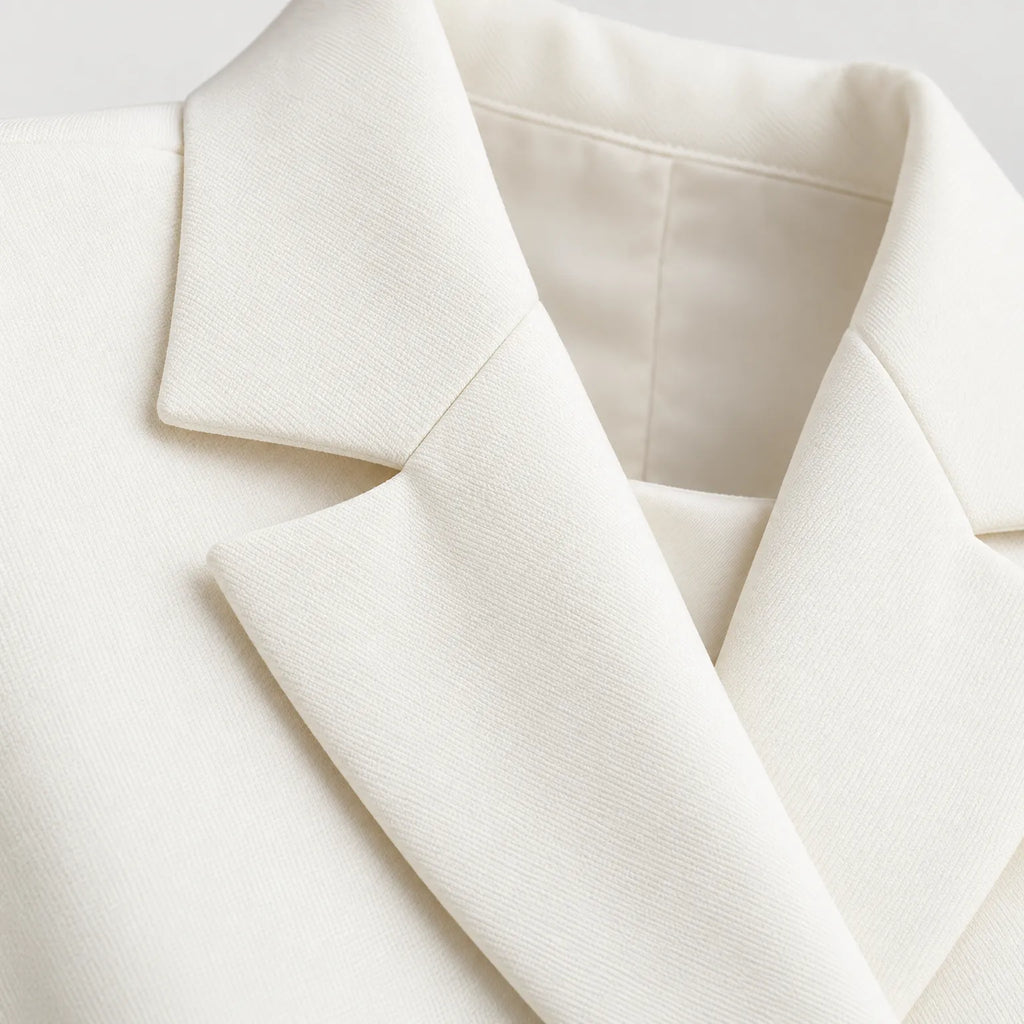 Novare  - Structured Cropped Jacket Layering Over Dresses