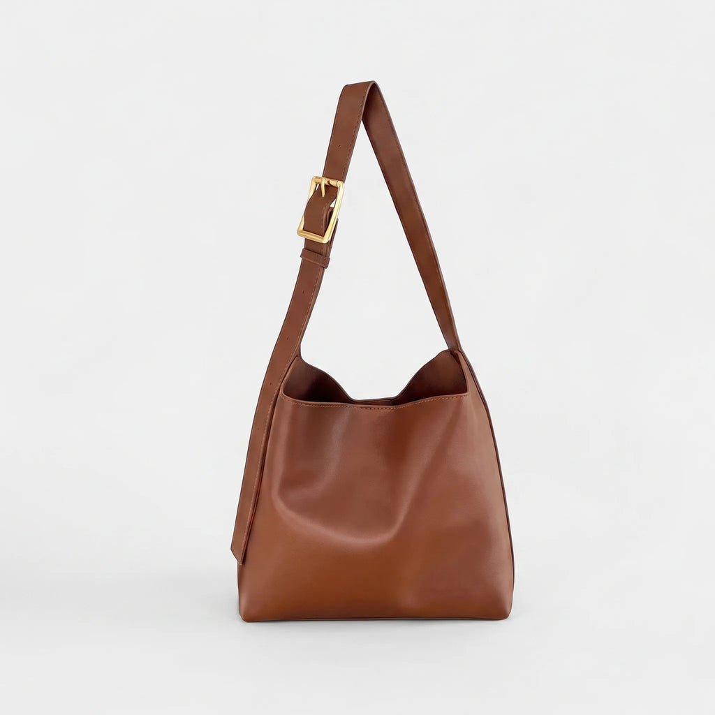 OliviaTote  - Minimalist Monochrome Shoulder Bag Daily Commute