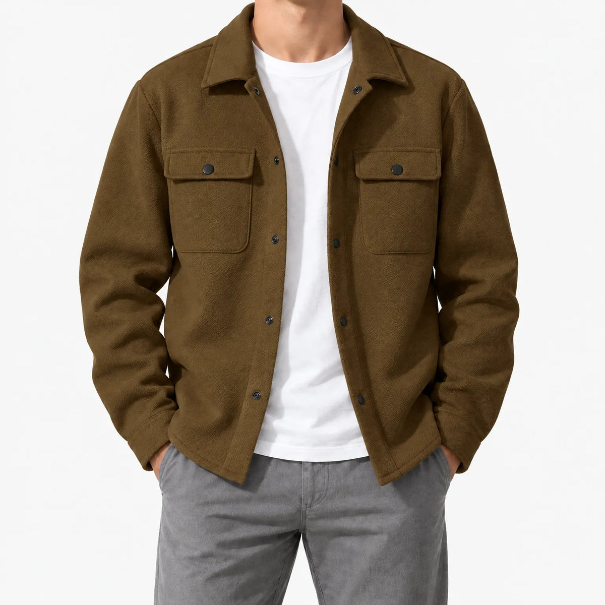 Overshire  - Men's Overshirt Layering Over T-Shirts