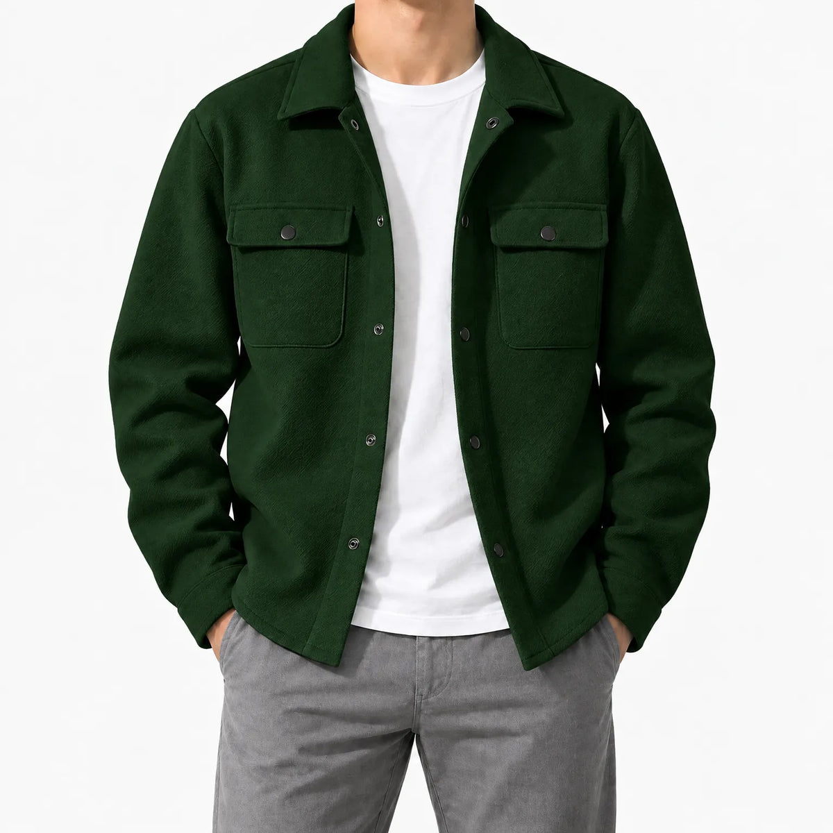 Overshire  - Men's Overshirt Layering Over T-Shirts