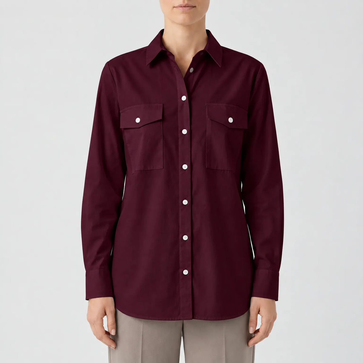 Oxbryte  - Long Sleeve Women's Shirt Office Attire