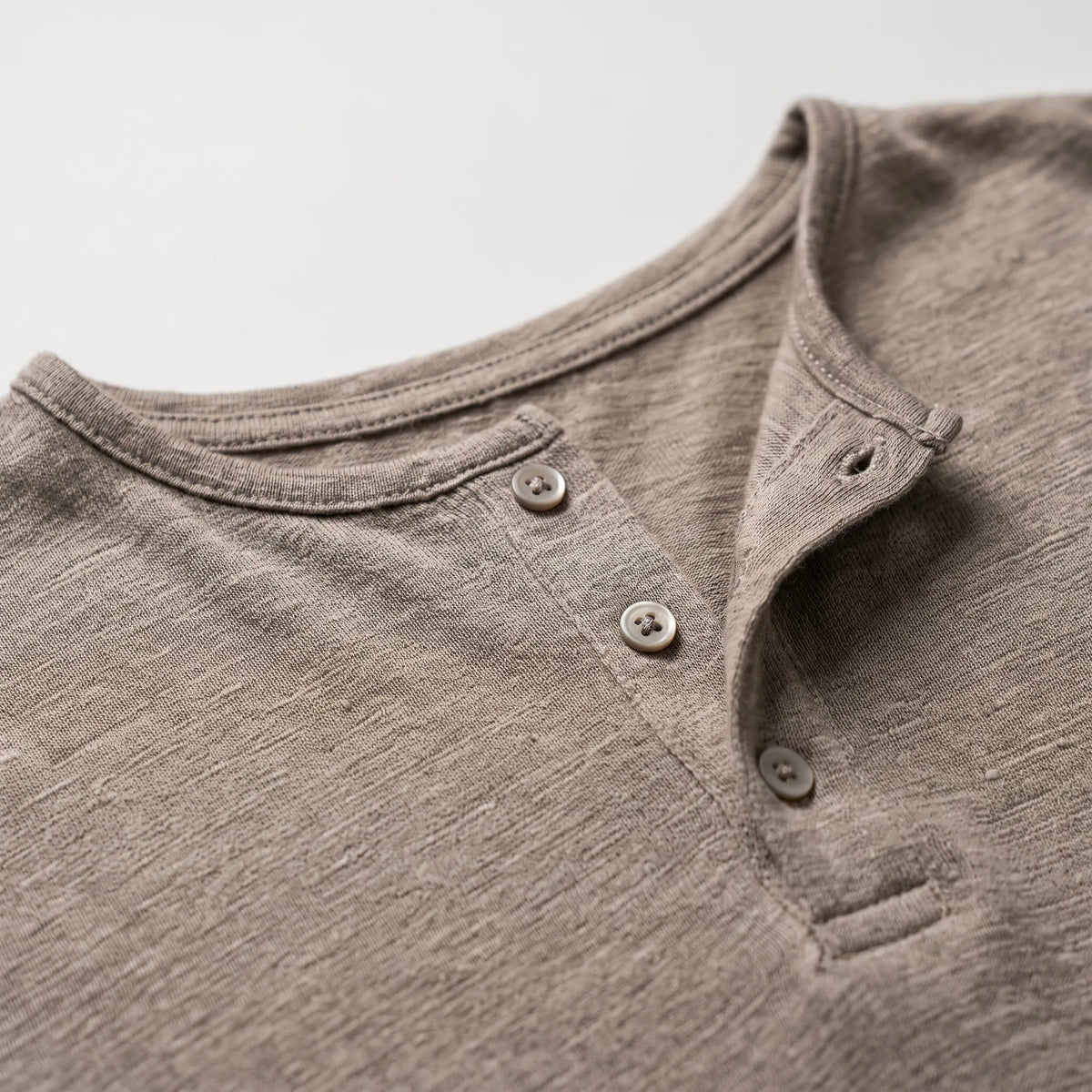 Oxtony  - Men's Long Sleeve Henley Shirt Casual Weekend Wear