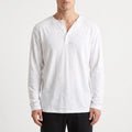Oxtony  - Men's Long Sleeve Henley Shirt Casual Weekend Wear