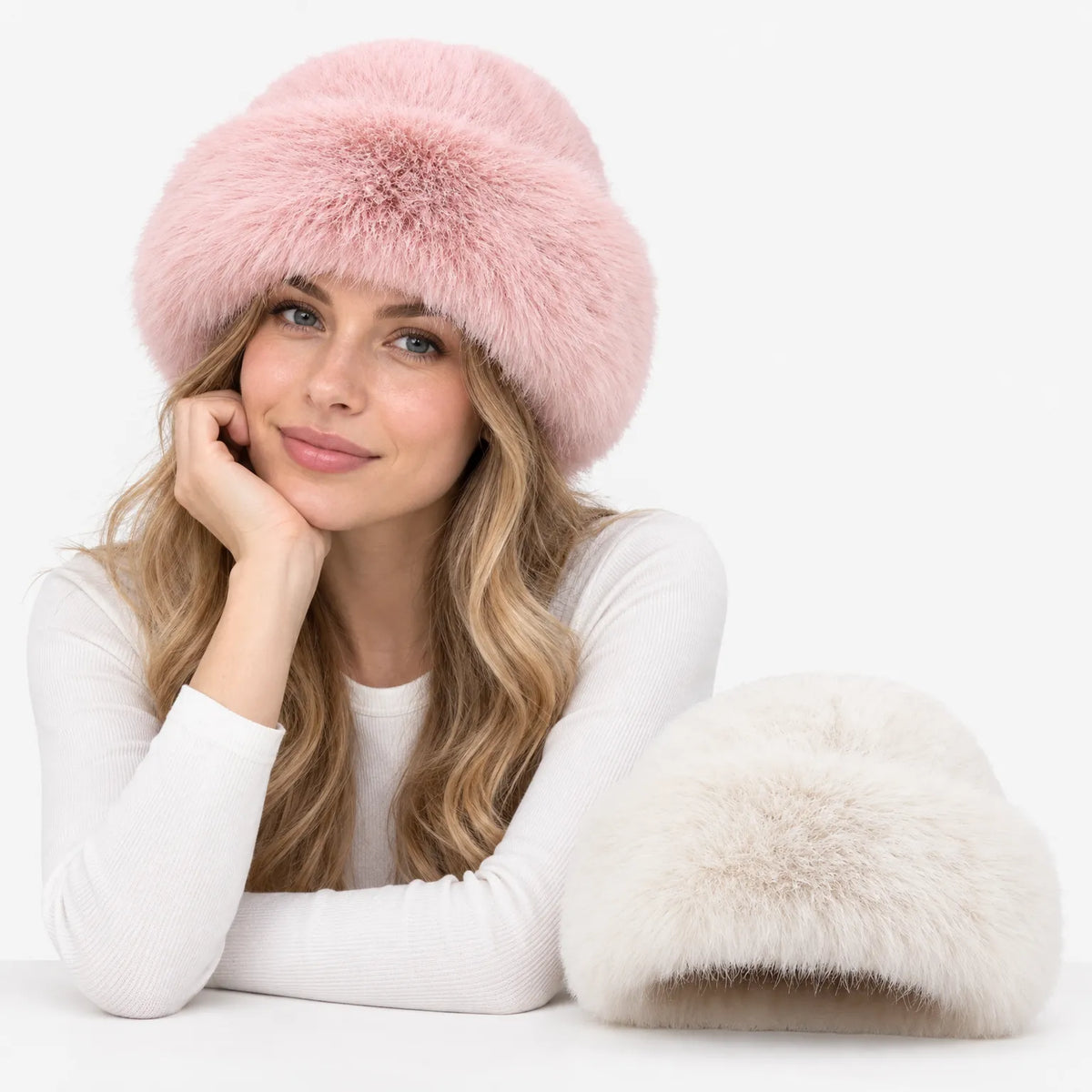 Pellura  - Women's Faux Fur Hat Winter Outdoor Walking