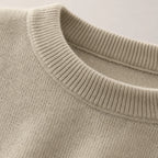 Penthow  - Ribbed Crew Neck Women's Jumper Layering Over Shirts