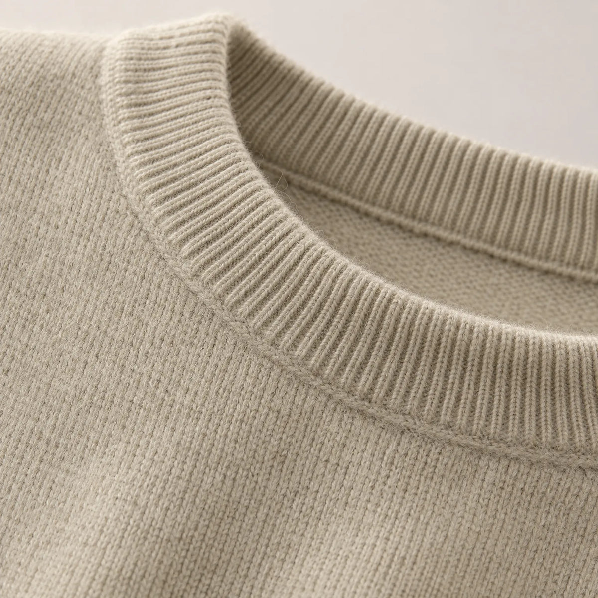 Penthow  - Ribbed Crew Neck Women's Jumper Layering Over Shirts