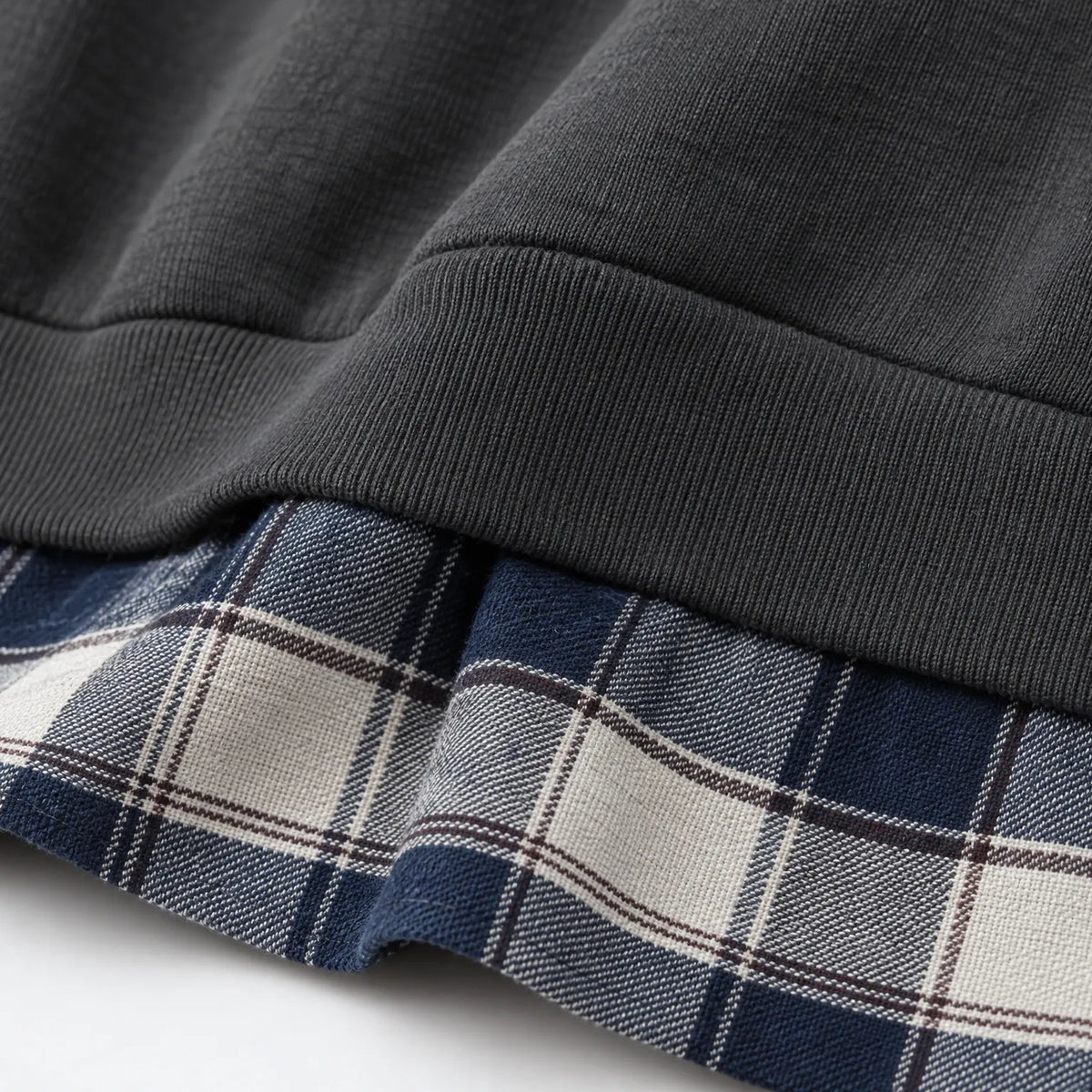 Plaidoo  - Oversized Layered Sweatshirt Layering For Cooler Days