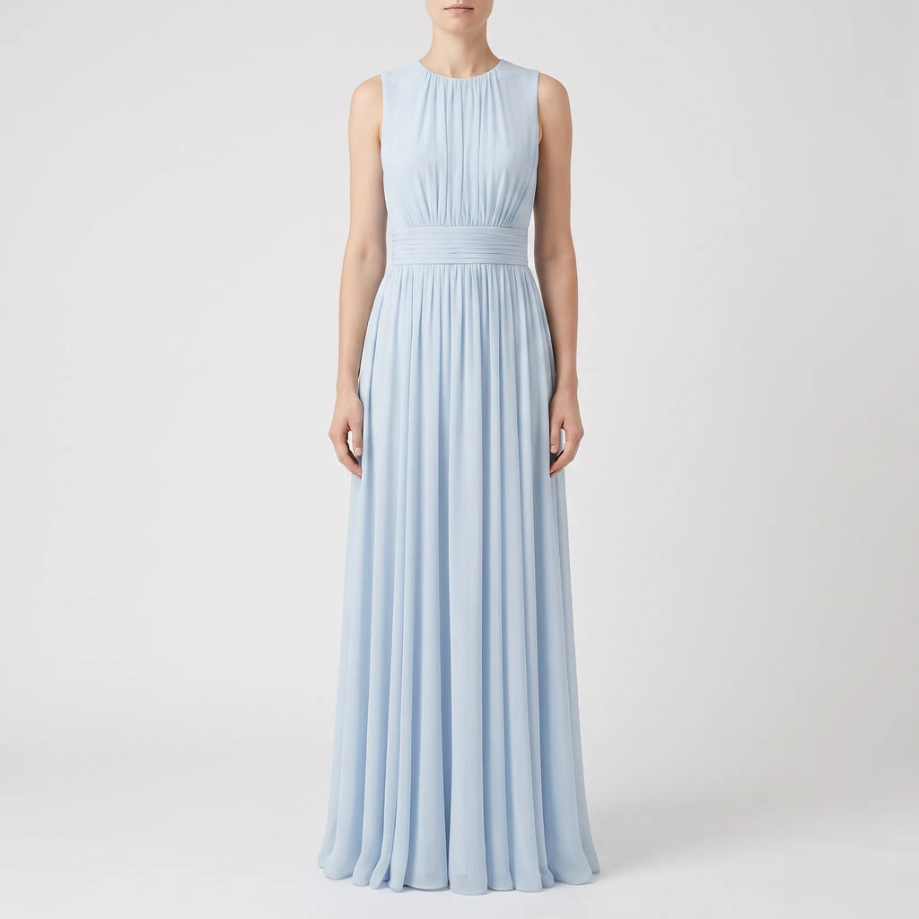 Plissea  - Sleeveless Pleated Maxi Dress Summer Weddings