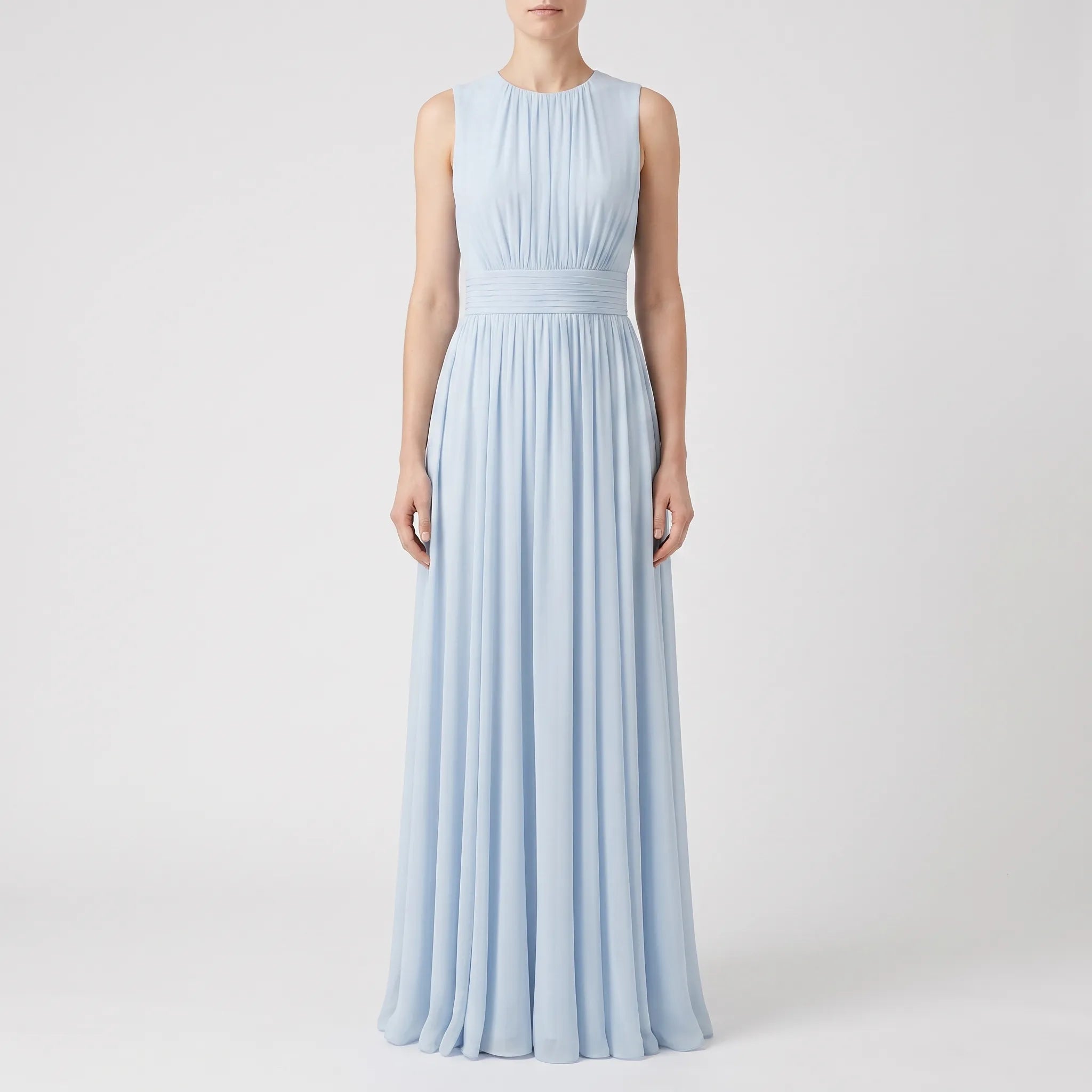 Plissea  - Sleeveless Pleated Maxi Dress Summer Weddings