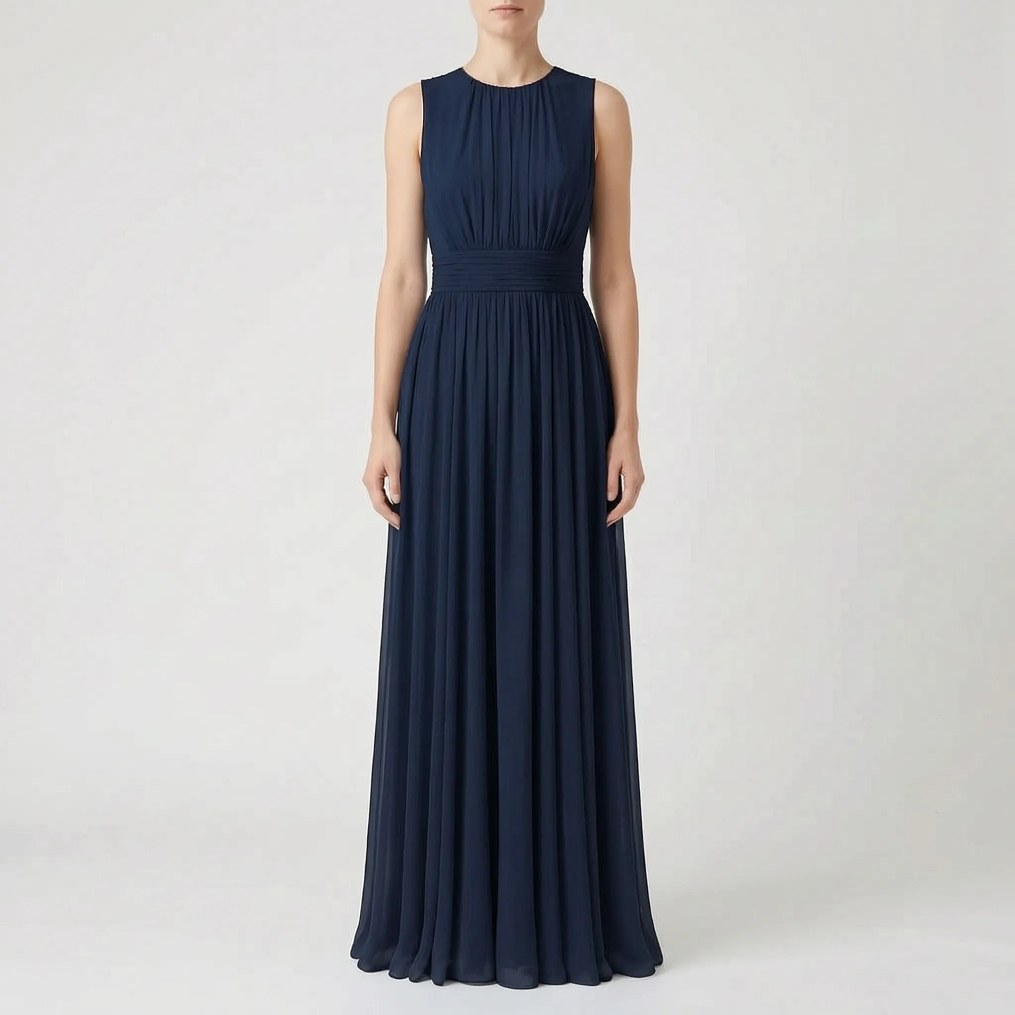 Plissea  - Sleeveless Pleated Maxi Dress Summer Weddings
