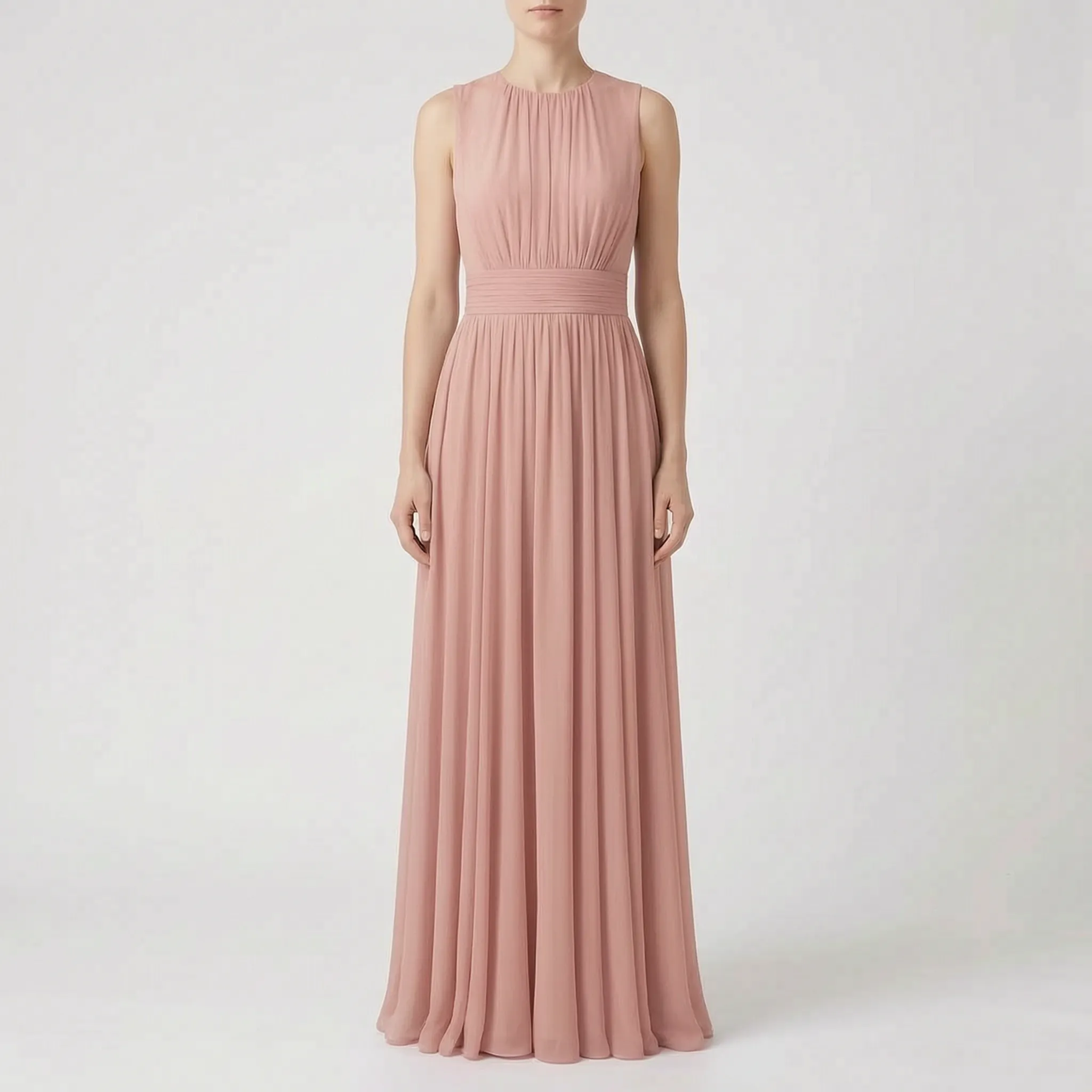 Plissea  - Sleeveless Pleated Maxi Dress Summer Weddings