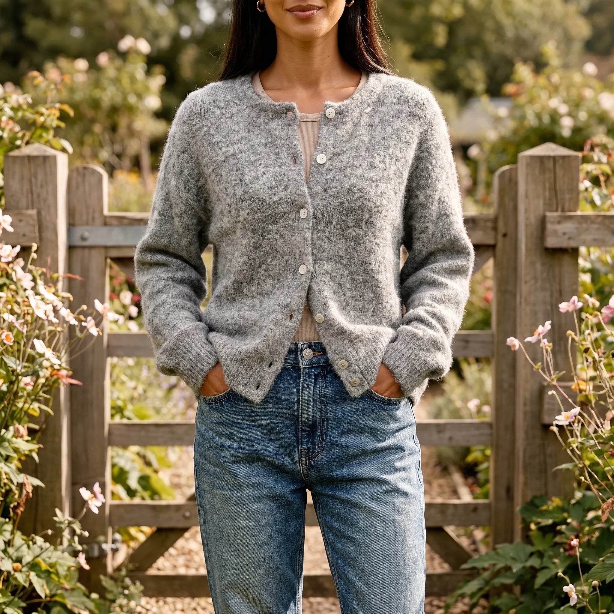 PlumyCardi  - Relaxed Fit Knit Cardigan Autumn Layering